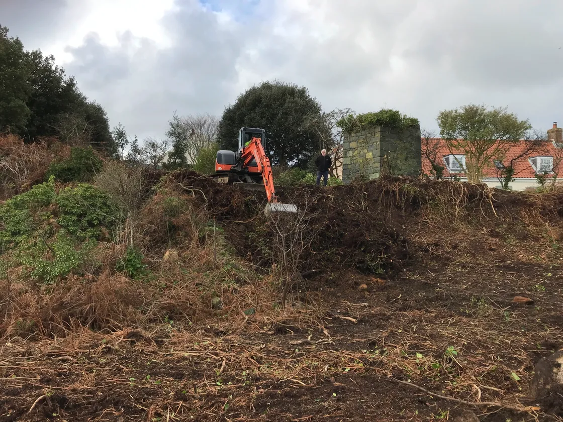 Clearance of undergrowth has revealed two old buildings which are thought to have been quarry buildings.