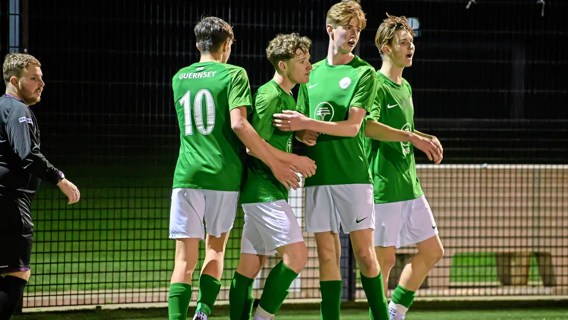 The Guernsey U18s topped their group to set up a Stranger Cup semi-final with Rovers. (Picture by Andrew Le Poidevin, 32879106)