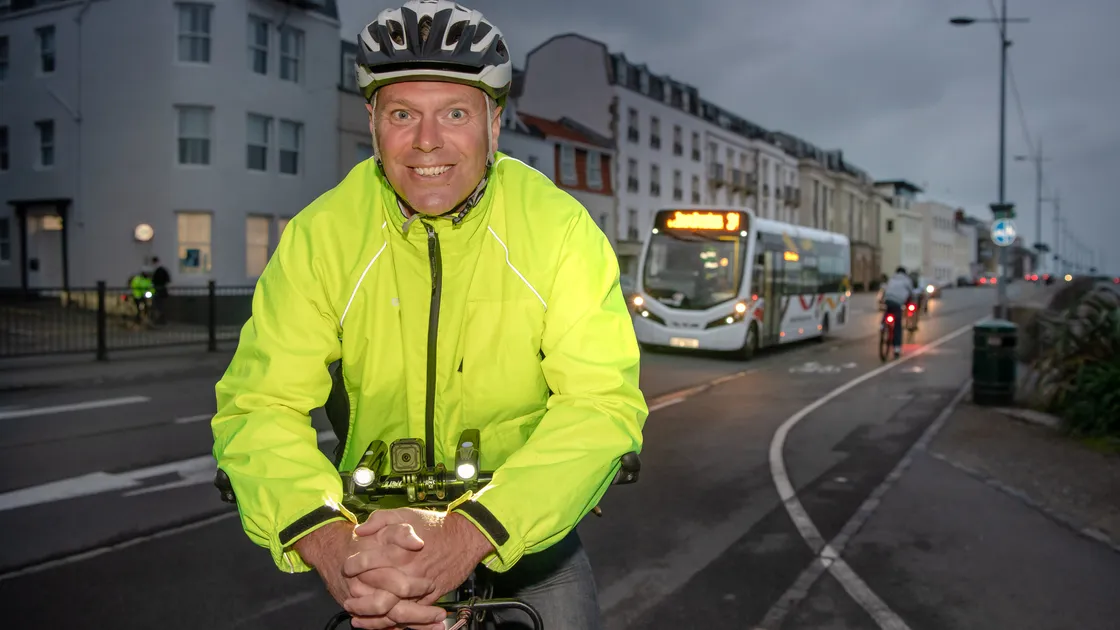 Sam Field, chairman of the Guernsey Bicycle Group. (Picture by Andrew Le Poidevin)