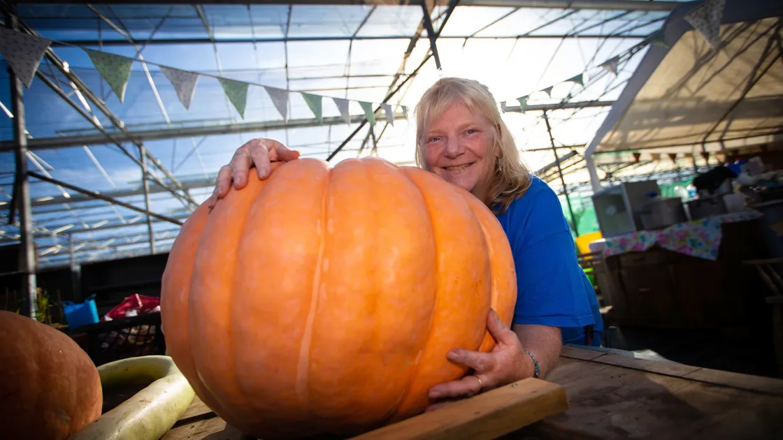Sarah Breton is vice-chairwoman of Edible Guernsey, which is holding a pumpkin carving event this weekend. (Picture by Peter Frankland, 30111359)