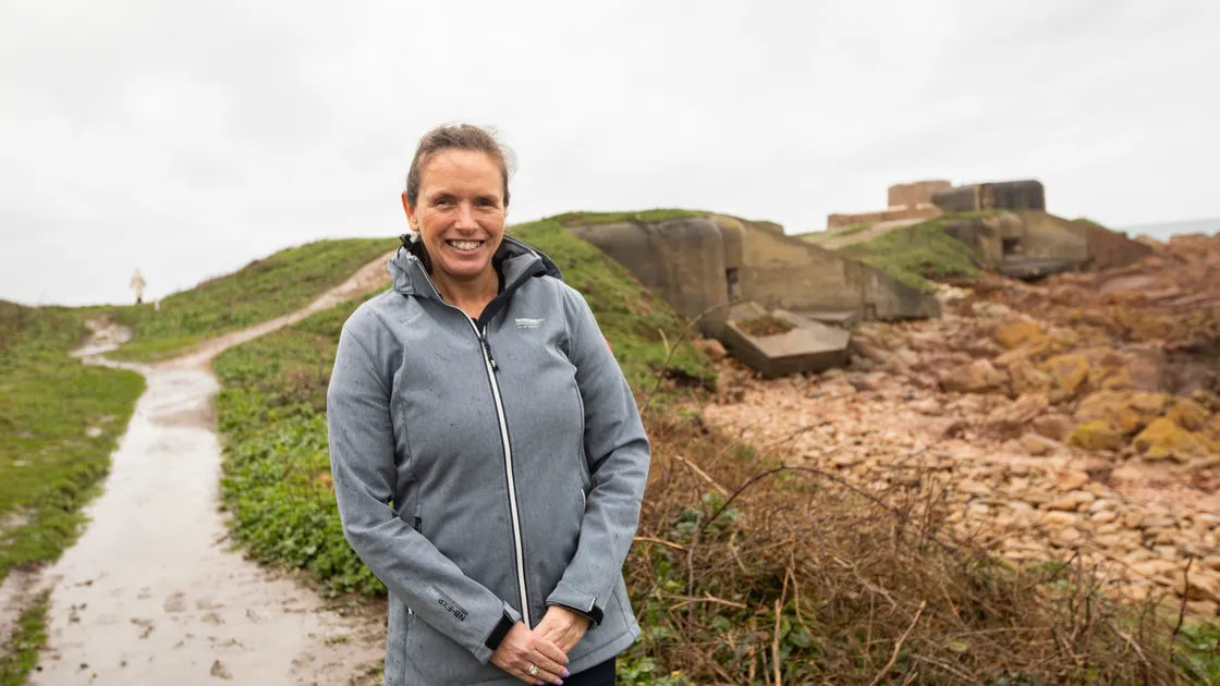 Accredited tour guide and owner of Tours of Guernsey Amanda Johns pictured at Fort Hommet, one of her walking tour locations. 		  (Picture by Sophie Rabey, 34687927)