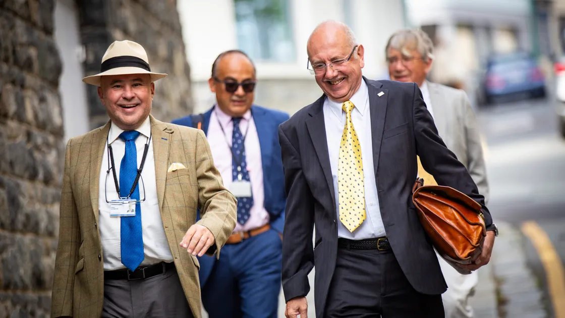 Deputy Carl Meerveld, left. (Picture by Sophie Rabey, 32395626)