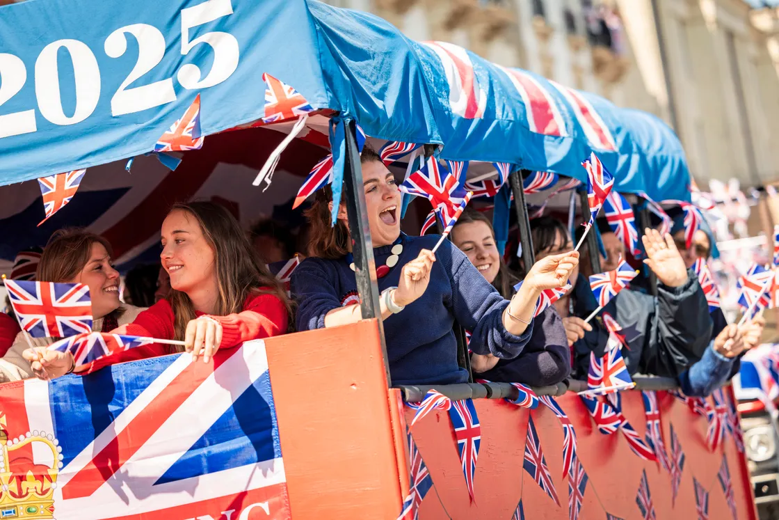 The parade of floats brought plenty of energy to the seafront.