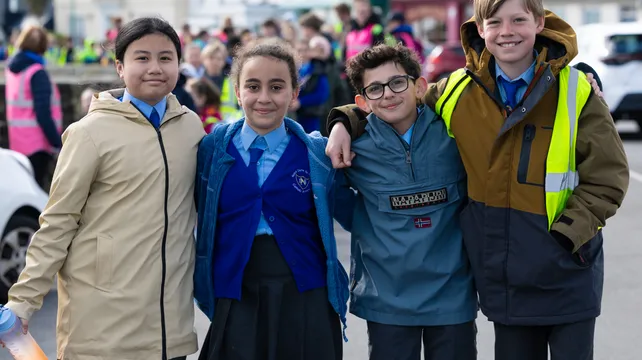 Notre Dame and St Mary & St Michael on Lenten trek