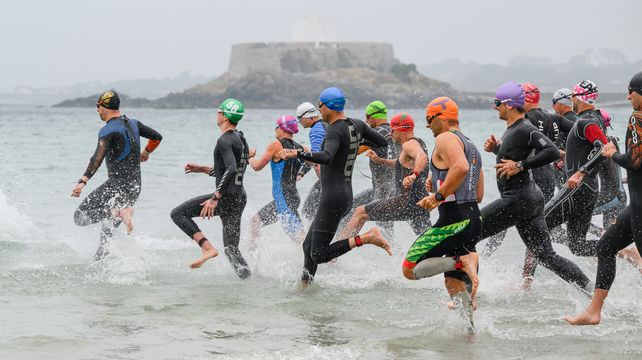 Triathletes battle for Island Games spots in Rocquaine sprint