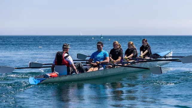 Students get to row in Olympic-class boats