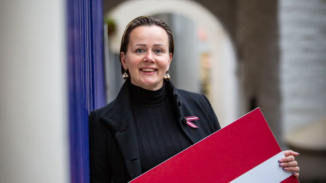 St Peter Port douzenier Evita Bormane, who is from Latvia, is pleased that Latvians living in Guernsey will be able to vote in its parliamentary election on Saturday. (Picture by Sophie Rabey, 31310690)