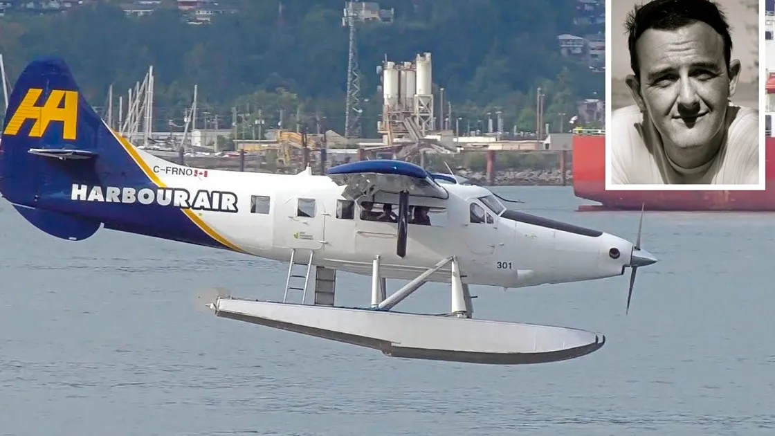 Jersey resident Benjamin Hill, pictured inset, is looking to run a seaplane service between the islands through the firm  Clear Harbour Airways.