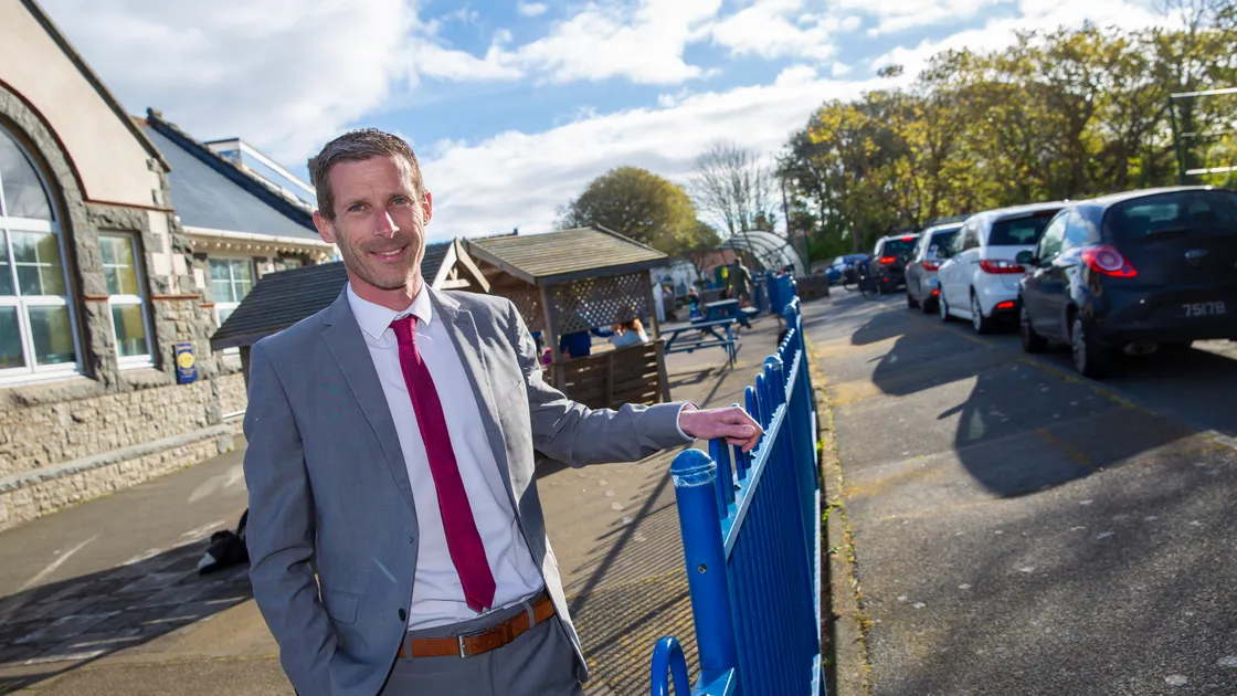 Castel School head teacher Peter Curtis. (Picture by Peter Frankland, 33880385)