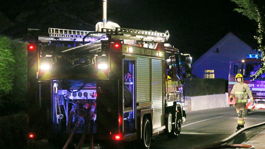Pic by Adrian Miller 15-08-18        
Rue Cohu Castel
Firefighters attending a fire at a property (22283037)