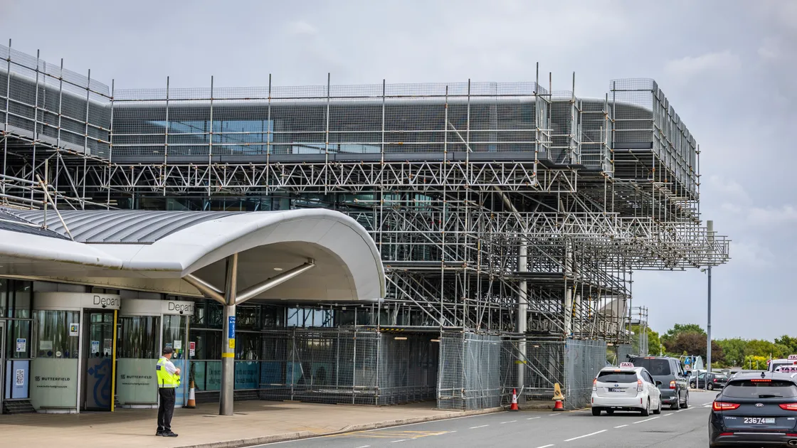 Guernsey Ports Airport Director Richard Thomasson said the scaffold structure was performing an important function