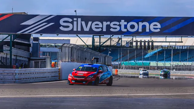 Swanson celebrates his first Silverstone victory