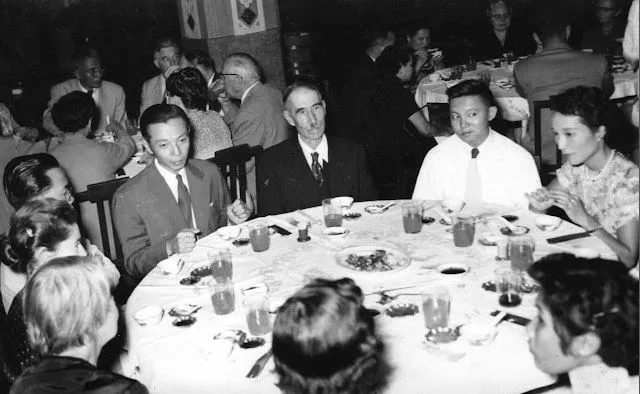 Burkhardt, centre, at the Luk Kwok Hotel in Wan Chai, Hong Kong in the 1960s