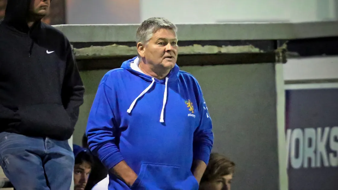 Alan Adamson at Blanche Pierre Lane during his previous stint as the Nomads' manager. (Picture by Steve Sarre)