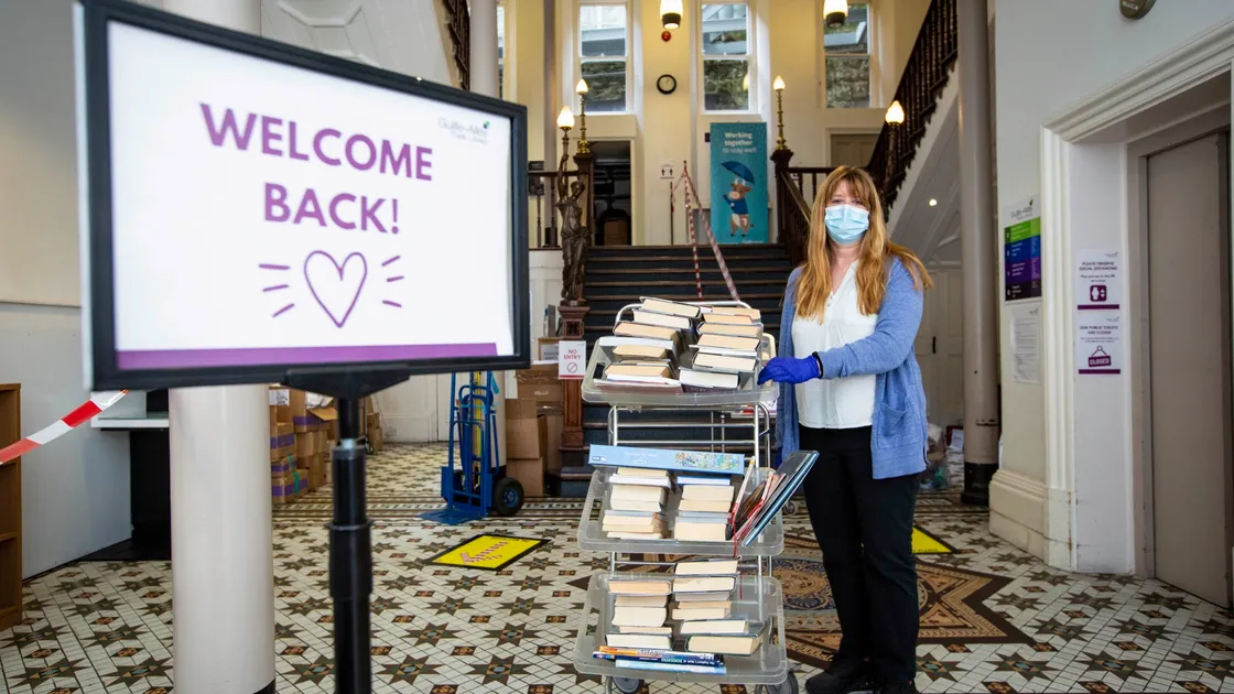 Jackie Burgess, community and outreach librarian at Guille-Alles Library which opens for business today. (Picture by Peter Frankland, 29326238)