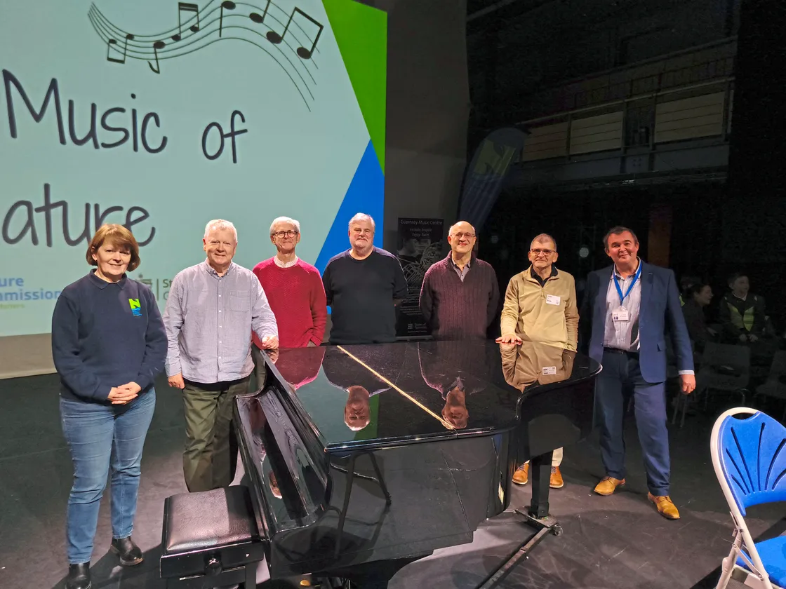 The Nature Commission's Angela Salmon with the Coull Quartet, Mervyn Grand and Tim Wright