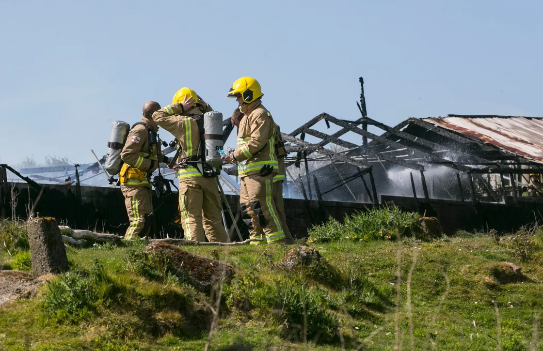 Firefighters used breathing apparatus to tackle the fire. (29478461)