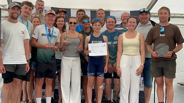 Sarnians earn their places on Jersey Tri podium