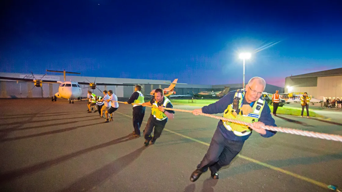 Team Civil Protection with Tony Rive at the front. (Pictures by Steve Sarre, 21813485)