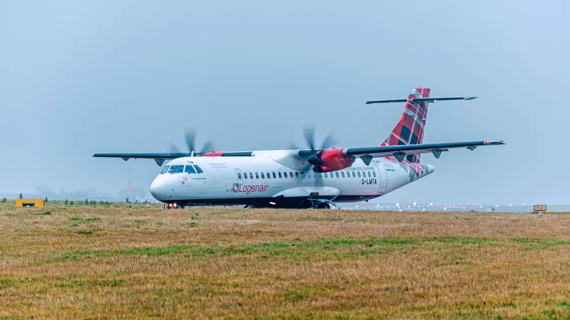 Loganair flew in and out of the island on the Jersey-Guernsey route for the last time yesterday. From today only Aurigny is licensed to operate the service