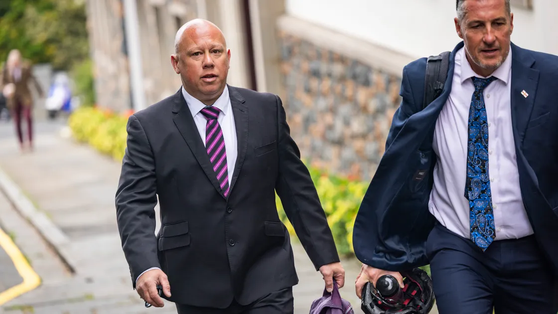 Deputy Ross Le Brun, left, was elected in a by-election earlier this year.