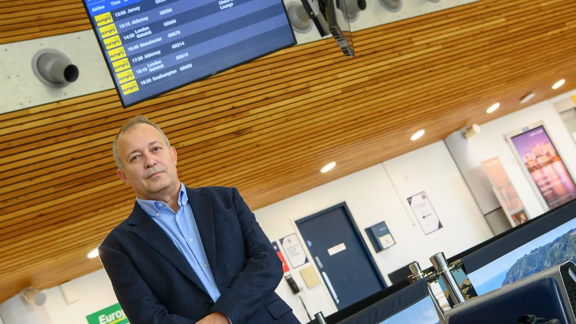 Nico Bezuidenhout said the competition on London services has also left typical Aurigny fares 10% cheaper in real terms this year than last.