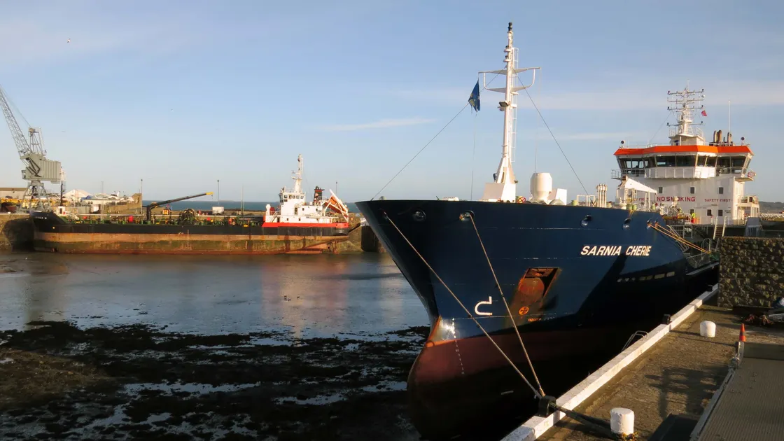 £11.6m. of the money was used to refinance the borrowing to purchase the Sarnia Cherie and her sister ship, Sarnia Liberty. (Picture by Tony Rive)