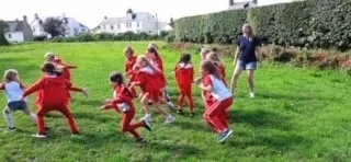 Outdoor fun for St Martin's Rainbows.
