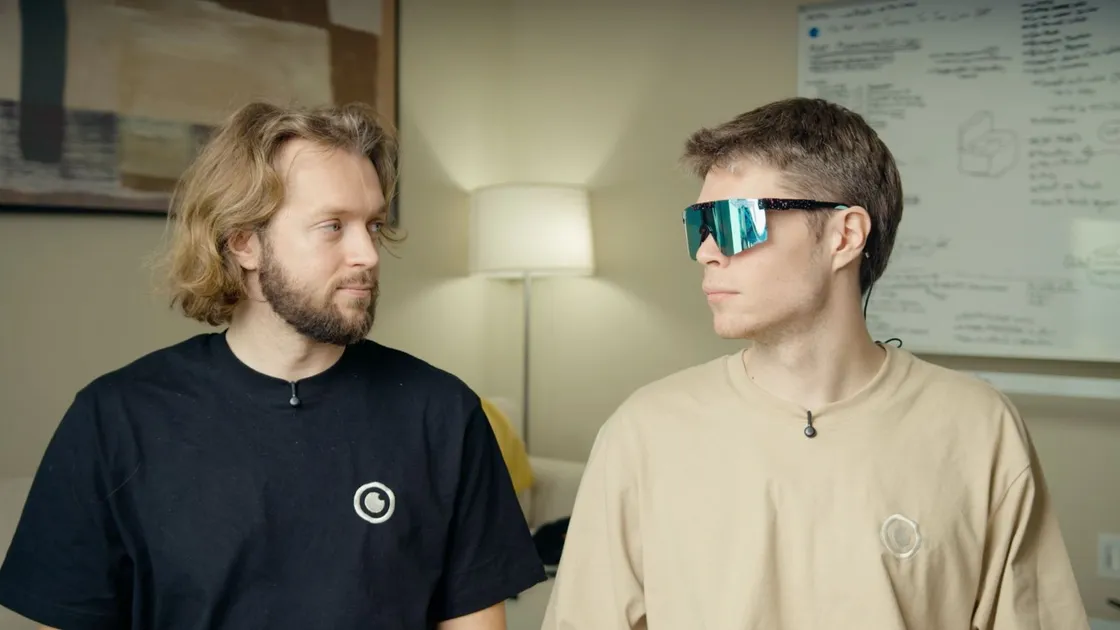 Matthew (left) and Alex Le Maitre now have their company Seeing Systems supported by the Y Combinator programme in Silicon Valley