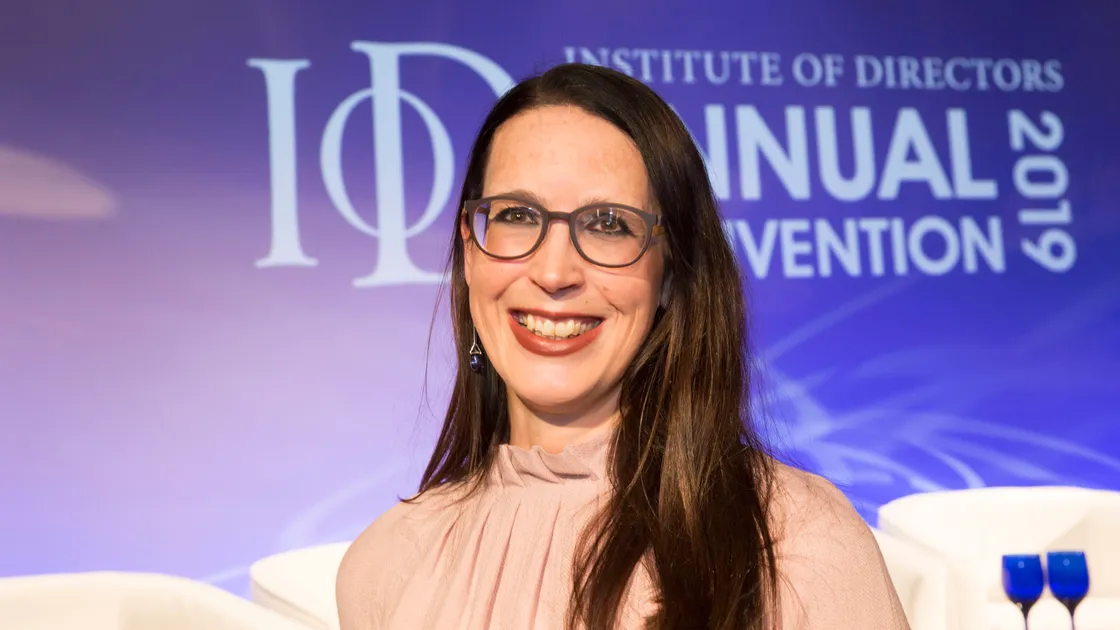 Independent energy consultant Kathryn Porter of Watt-Logic at the Guernsey Institute of Directors annual convention. (Picture by Adrian Miller, 25978583)