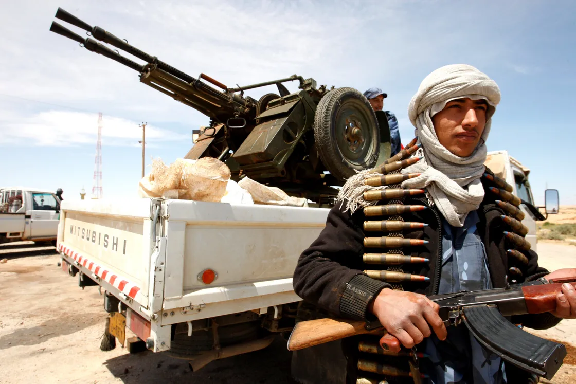 Rebels against Colonel Gaddafi on the front line during the Arab Spring of 2011, when the Lybian ruler died. The GFSC said that one of the major failings at Artemis was mishandling a relationship with a Lybian client when changes to a trust were requested after Gaddafi’s death.