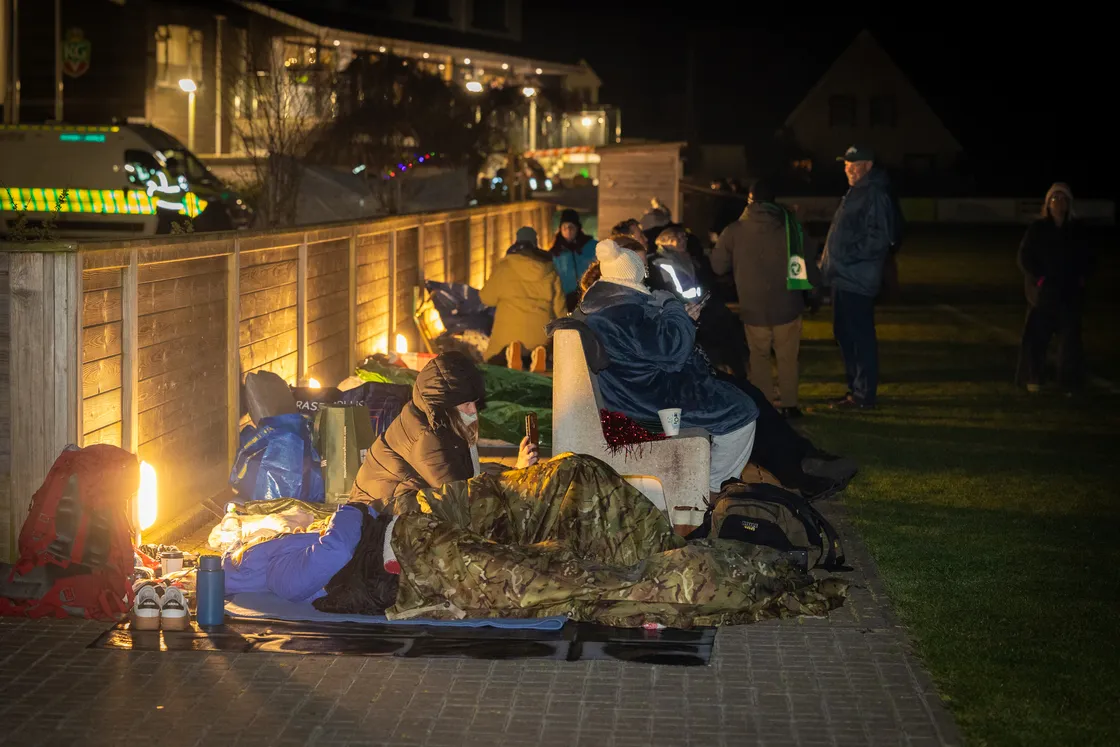 The Big Skipton Sleepout took place on Friday night after being rescheduled in January due to health and safety risks from Storm Ingrid.