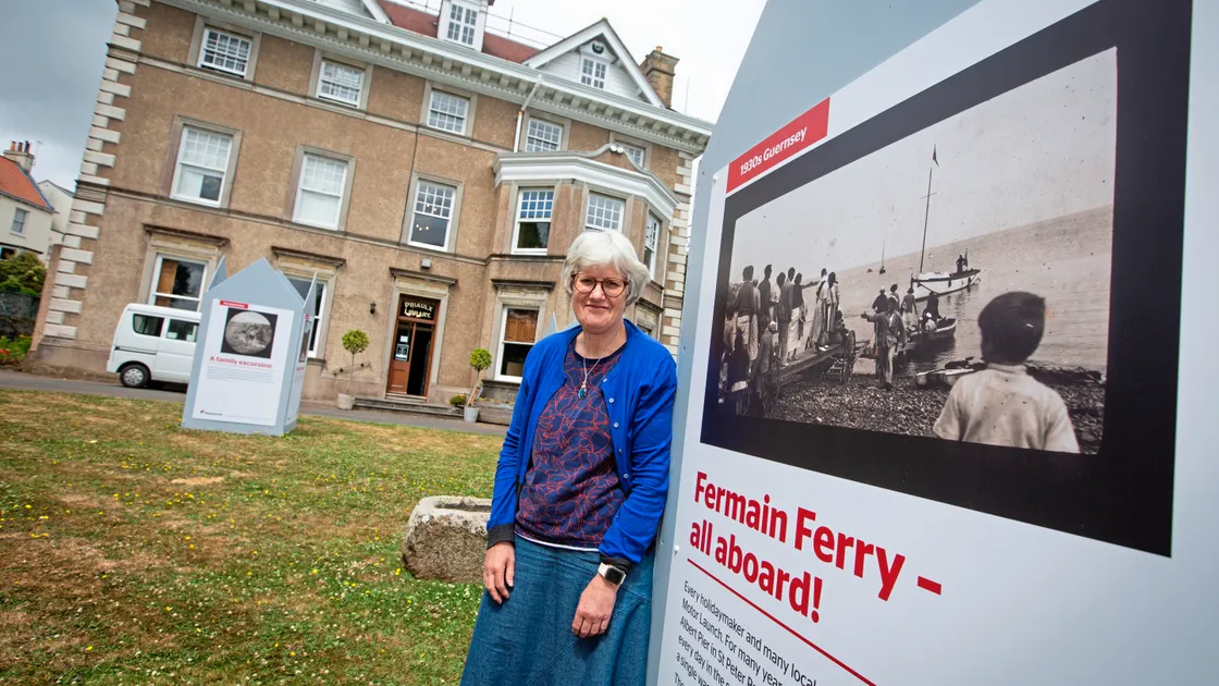 Chief librarian Sue Laker at The Priaulx Library, where a new photographic exhibition has just gone on show. (Picture by Peter Frankland, 33391190)