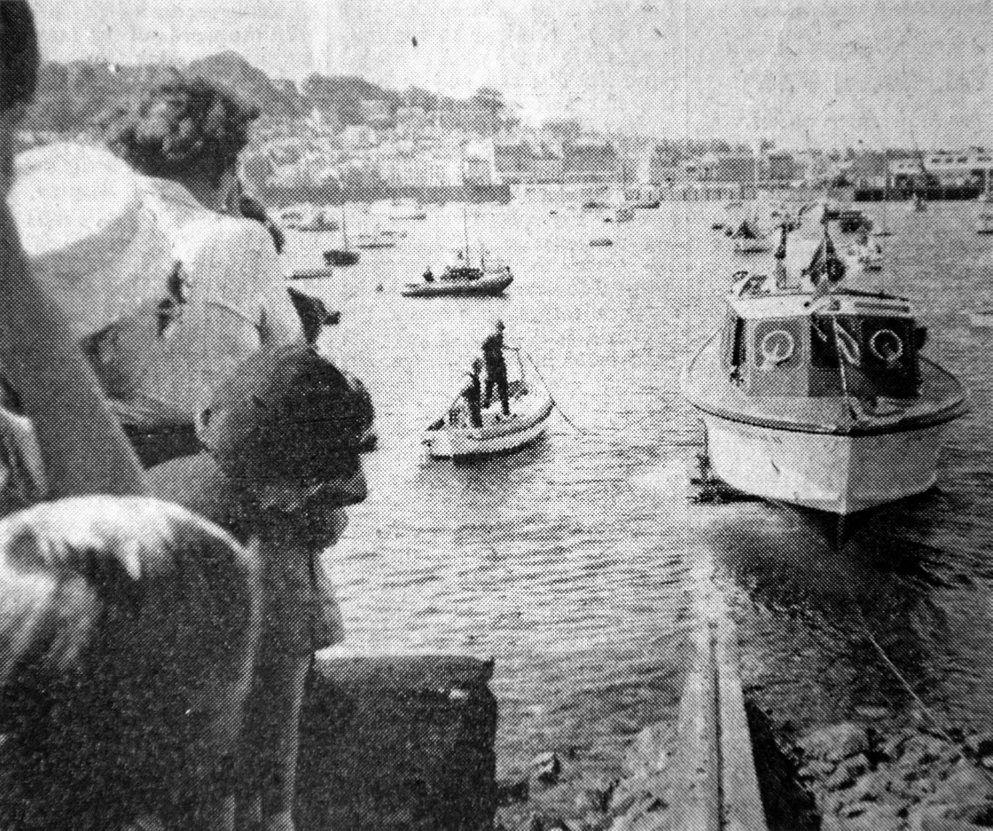 The launch of the Flying Christine II in 1964