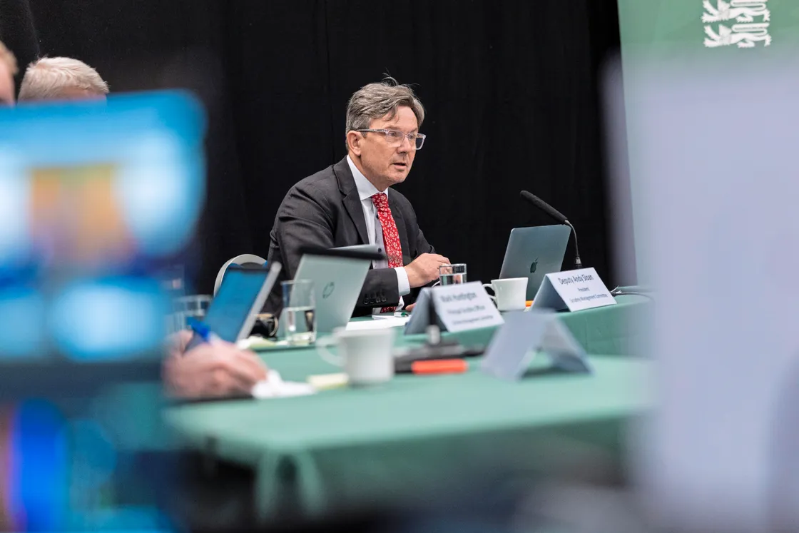 The framework was the subject of Scrutiny’s first hearing of the year, chaired by its president Andy Sloan