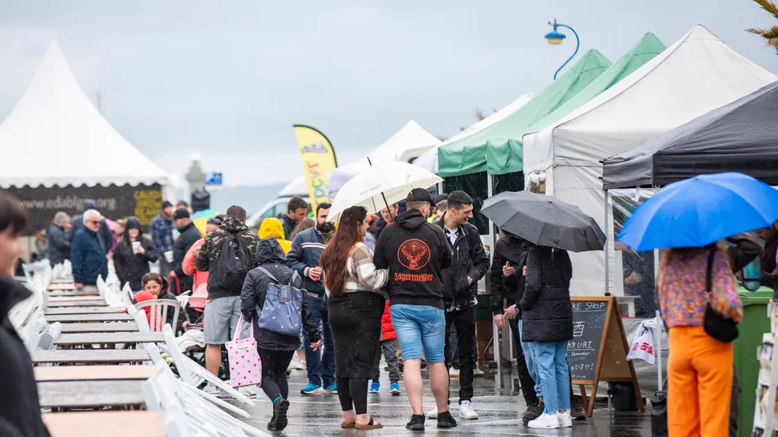 Dozens of local charities had been expected to take part in the event, with stalls out along the closed seafront