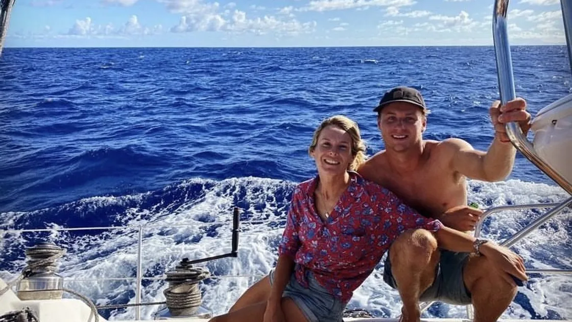 Guernseyman JP Baudains, right, and partner Charlotte Drummond-Chew, are currently pursuing a dream to sail around the world.