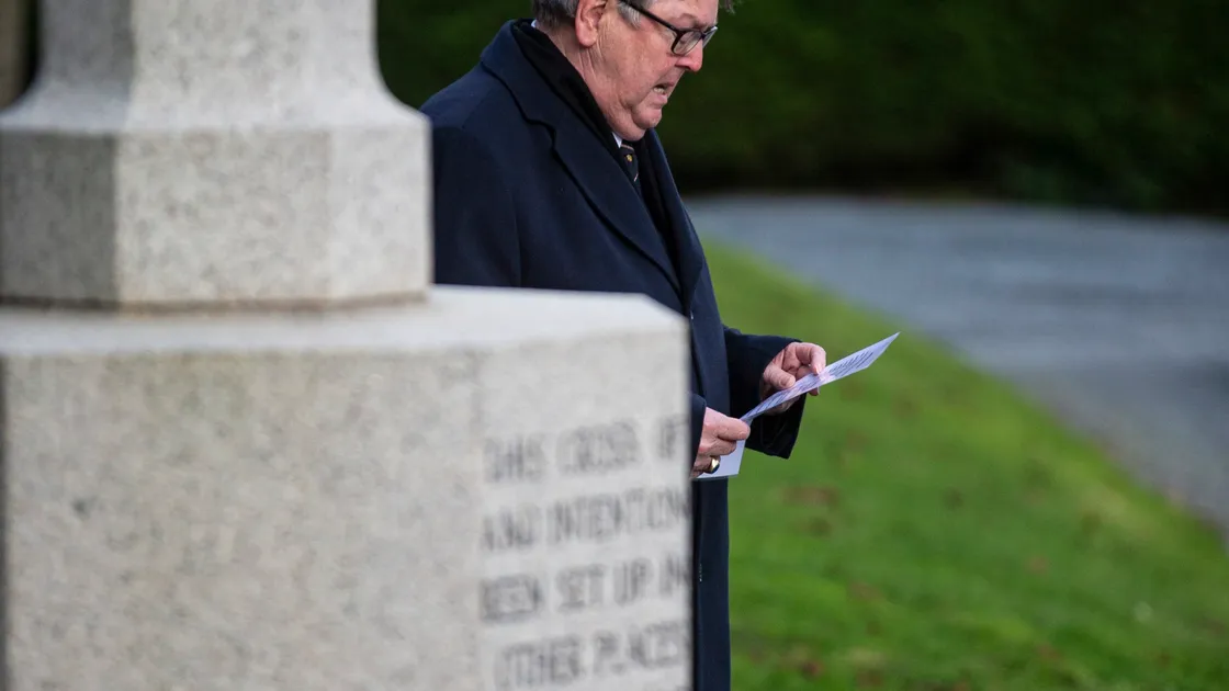 Poem - London Under Bombardment, read by Mr. Hubertus Lau. (Picture by Peter Frankland, 26323840)