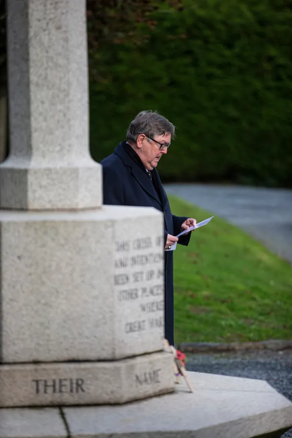 Poem - London Under Bombardment, read by Mr. Hubertus Lau. (Picture by Peter Frankland, 26323840)