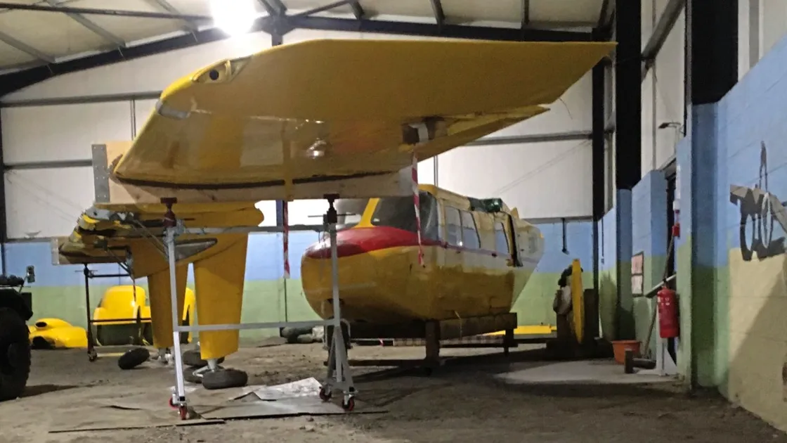 The Islander was reassembled in workshop. (29188263)