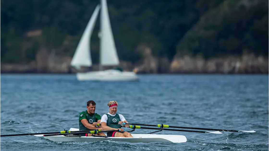 Chris Markham and Pierre Mahy finished second in the men's doubles behind the French winners.