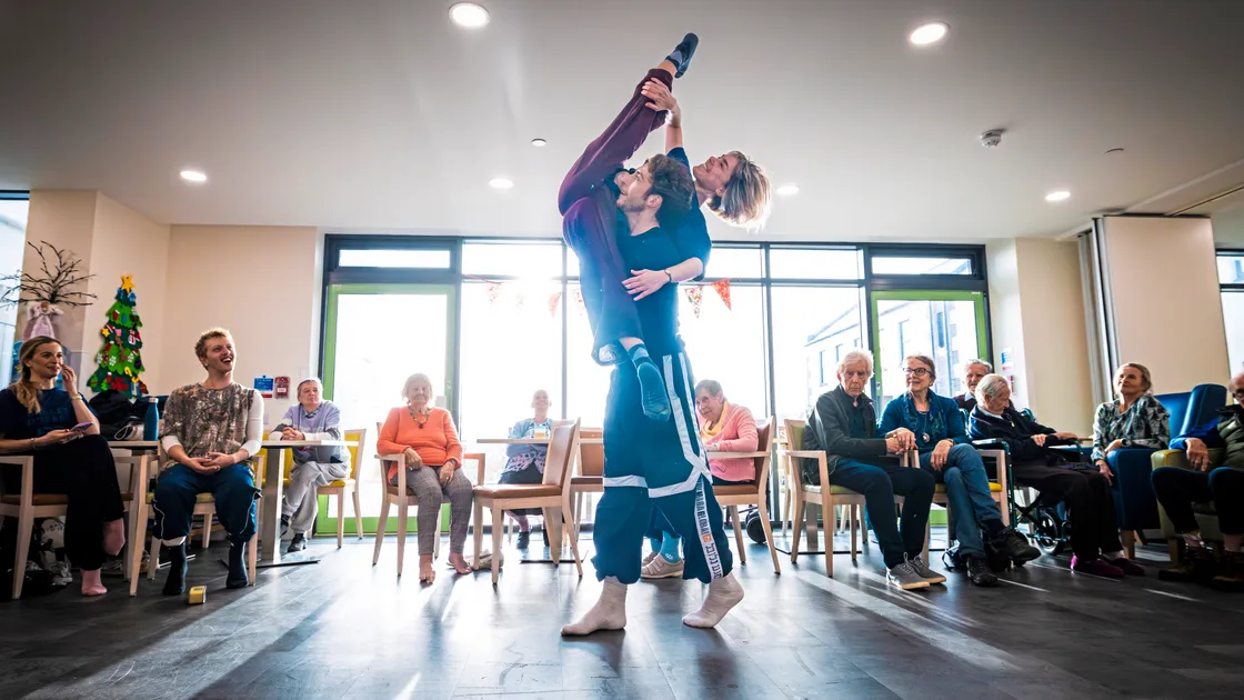 Dancers Ombline Noyer and Donovan Delis-McCarthy