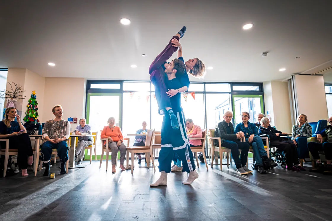 Dancers Ombline Noyer and Donovan Delis-McCarthy