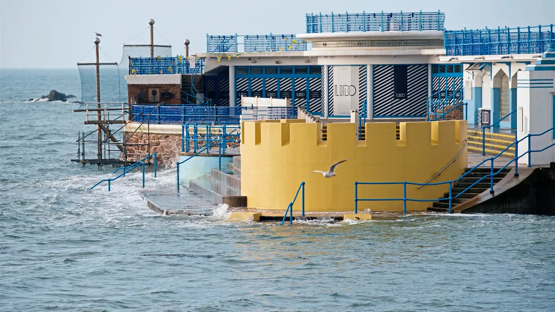 Havre des Pas Lido at high tide. (Picture by Rob Currie, 33556690)