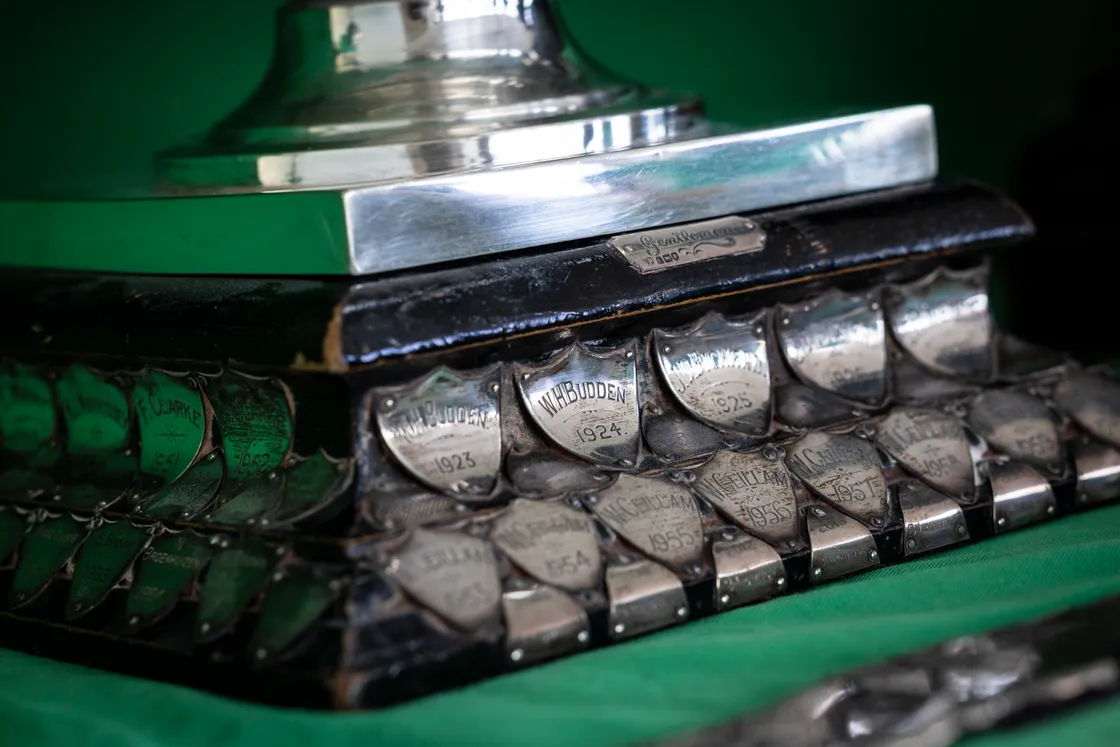 Some trophies are more than 100 years old. 