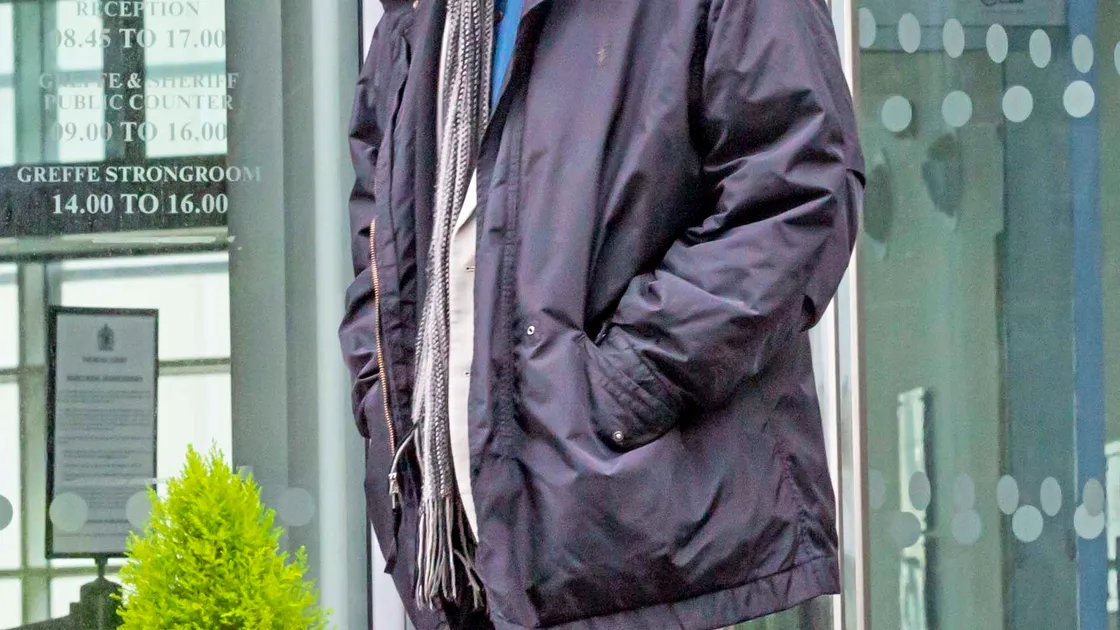 Paul Alan Bettie, 65, leaving the Royal Court yesterday after he was found guilty of money laundering. He has been granted bail, pending a probation report.