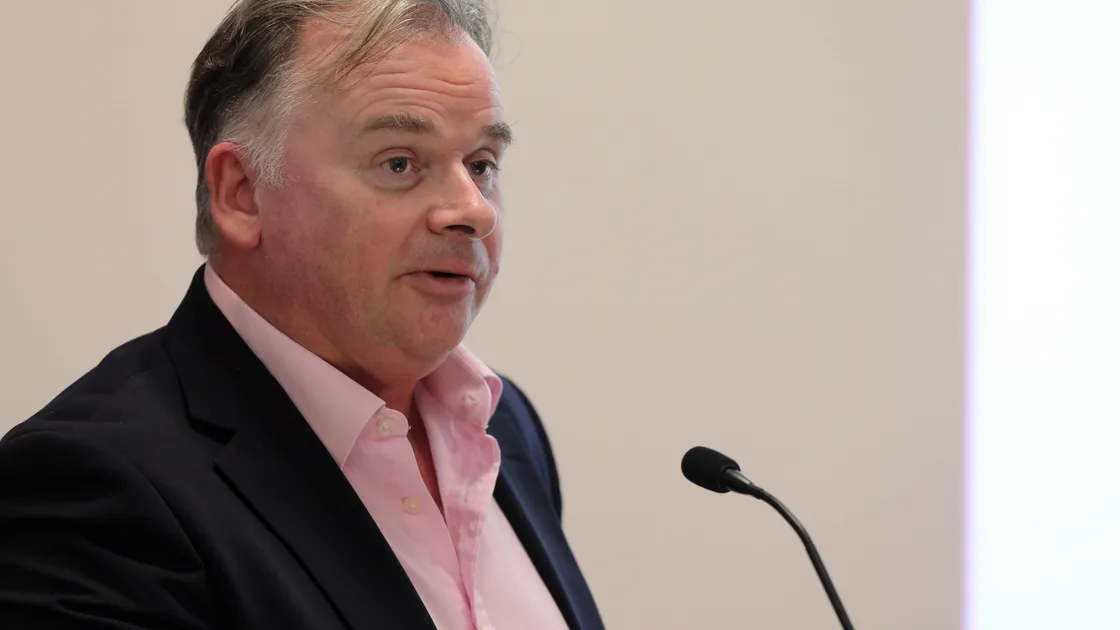 Sports Tourism Action Group founder Dave Piesing has put forward a suggestion for a crowd-funded inter-island ferry service. Inset, Manche Iles Express’s Marin Marie, the company is the States preferred operator for a service this summer. (Picture by Steve Sarre, 20801257)