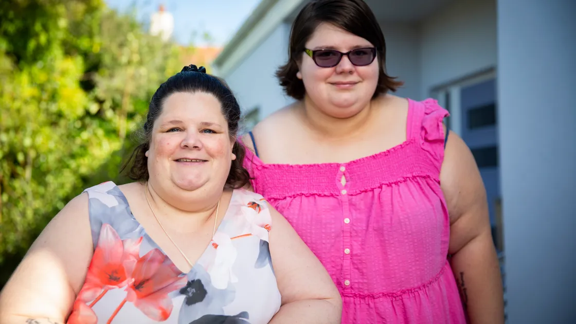 After being diagnosed with functional neurological disorder, Lesley Taylor, left, wants to raise awareness of the disease as i5t is difficult to diagnose and treat. She is pictured with her daughter Megan Le Page. (Picture by Luke Le Prevost, 31342513) 