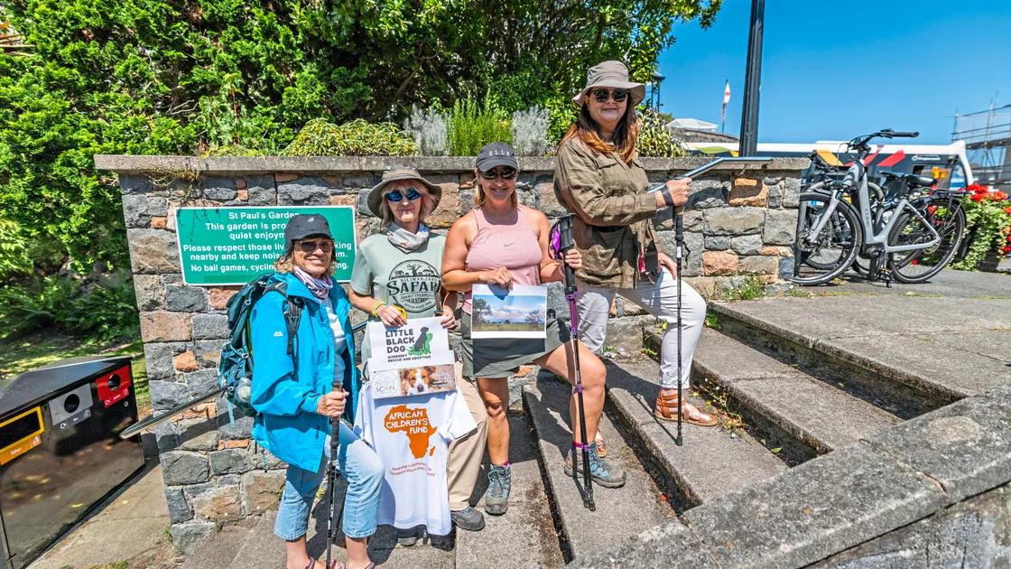 Left to right, Allie Winterton, Michelle Drysdale, Kerry Bachelet and Sam Holder-Leak will be joined by Imy Bachelet and Guernsey-born Lucy Lofton, who now lives in the USA.