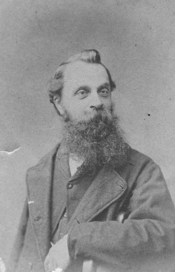 Conscious of a decline in Guernesiais, Corbet styled himself ‘the last rhymster’, although he also wrote in English and French. This image is from the frontispiece of Les Feuilles De La Foret (1871)